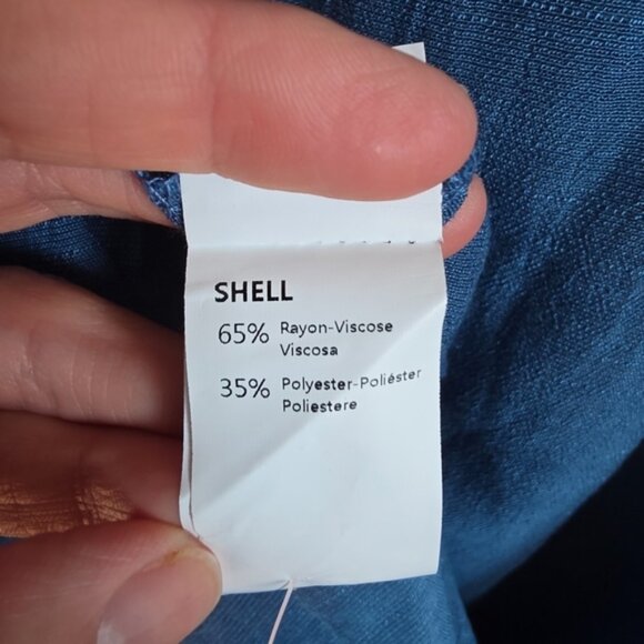 Cupshe Blue Relaxed Tunic Swim Coverup Sz Medium NEW - Picture 10 of 13